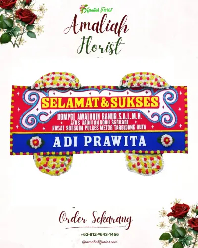 Karangan Bunga Ucapan Selamat di Airmata